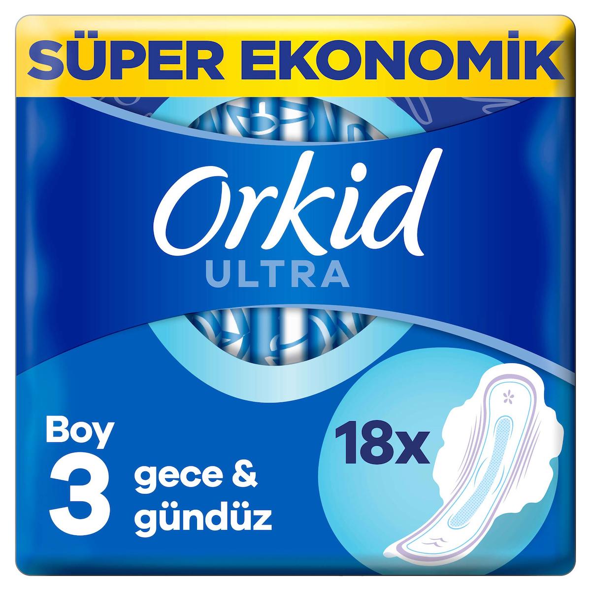 Orkid Ultra Extra Ultra İnce 18'li Hijyenik Ped 4 Adet