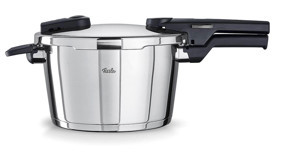 Fissler Vitaquick Glossy Düdüklü Kapak Paslanmaz Çelik 4.5 lt Düdüklü Tencere Siyah