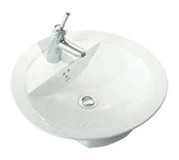 Creavit Klasik Tekli 51 cm Seramik Tezgah Üstü Çanak Lavabo Beyaz