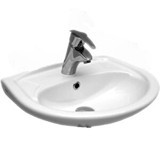 Serel 2841TDS110H Klasik Tekli 40 cm Seramik Tezgah Üstü Asimetrik Lavabo Beyaz