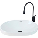 Pure Concept Klasik Tekli Tezgah Üstü Oval Lavabo Beyaz