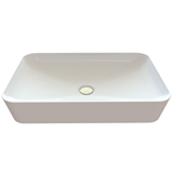 Creavit Ul060 Klasik Tekli 60 cm Seramik Tezgah Üstü Dikdörtgen Lavabo Beyaz