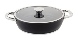 Aryıldız Trendy Induction Prestige İndüksiyonlu Cam Kapaklı Alüminyum 28 cm Karnıyarık Tenceresi