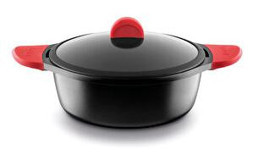 Castey Induction İndüksiyonlu Cam Kapaklı Döküm 20 cm Derin Tencere