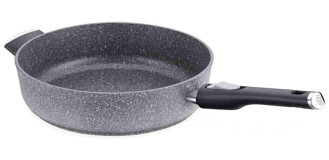 Korkmaz A3923 Palma Cam Kapaklı Granit 28 cm Karnıyarık Tenceresi