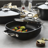 Schafer Gastronomie Master İndüksiyonlu Cam Kapaklı Granit 28 cm Karnıyarık Tenceresi