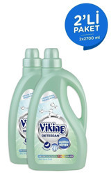 Viking Hassas Ciltler Tüm Renkler İçin 90 Yıkama Sıvı Deterjan 2x2.7 lt
