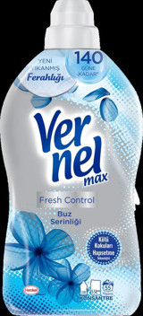 Vernel Max Konsantre Buz Serinliği - Çiçek Ferahlığı 55 Yıkama Yumuşatıcı 2x1.33 lt