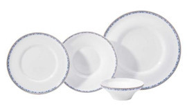 Korkmaz Bella Collection A8165 60 Parça 12 Kişilik Desenli Porselen Yuvarlak Yemek Takımı