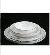 Roy King Timeless DSN017 24 Parça 6 Kişilik Desenli Porselen Oval Yemek Takımı