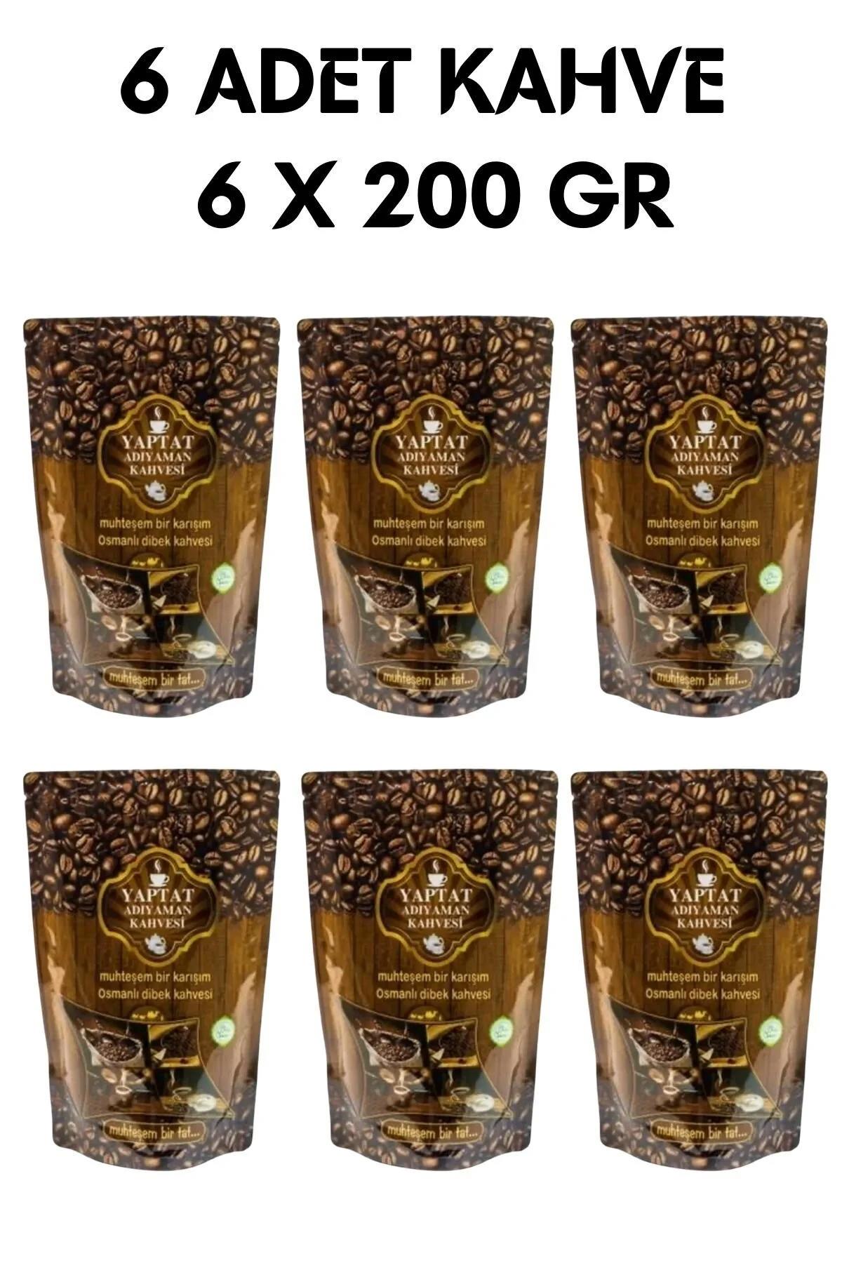 Yaptat Dibek Orta Kavrulmuş Türk Kahvesi 6x200 gr
