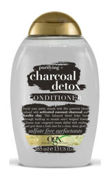 Ogx Charcoal Detox Coconut Canlandırıcı Tuzsuz Boyalı Yağlı Saçlar için Kadın Saç Kremi 385 ml