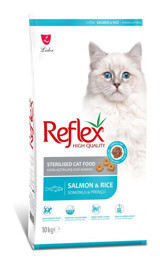 Reflex Sterilsed Pirinçli Somonlu Kısırlaştırılmış Tahıllı Yetişkin Kuru Kedi Maması 10 kg