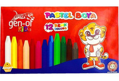 Gen-Of Kids GEN-6120 Karton Kutu 12'li Yağlı Pastel Boya