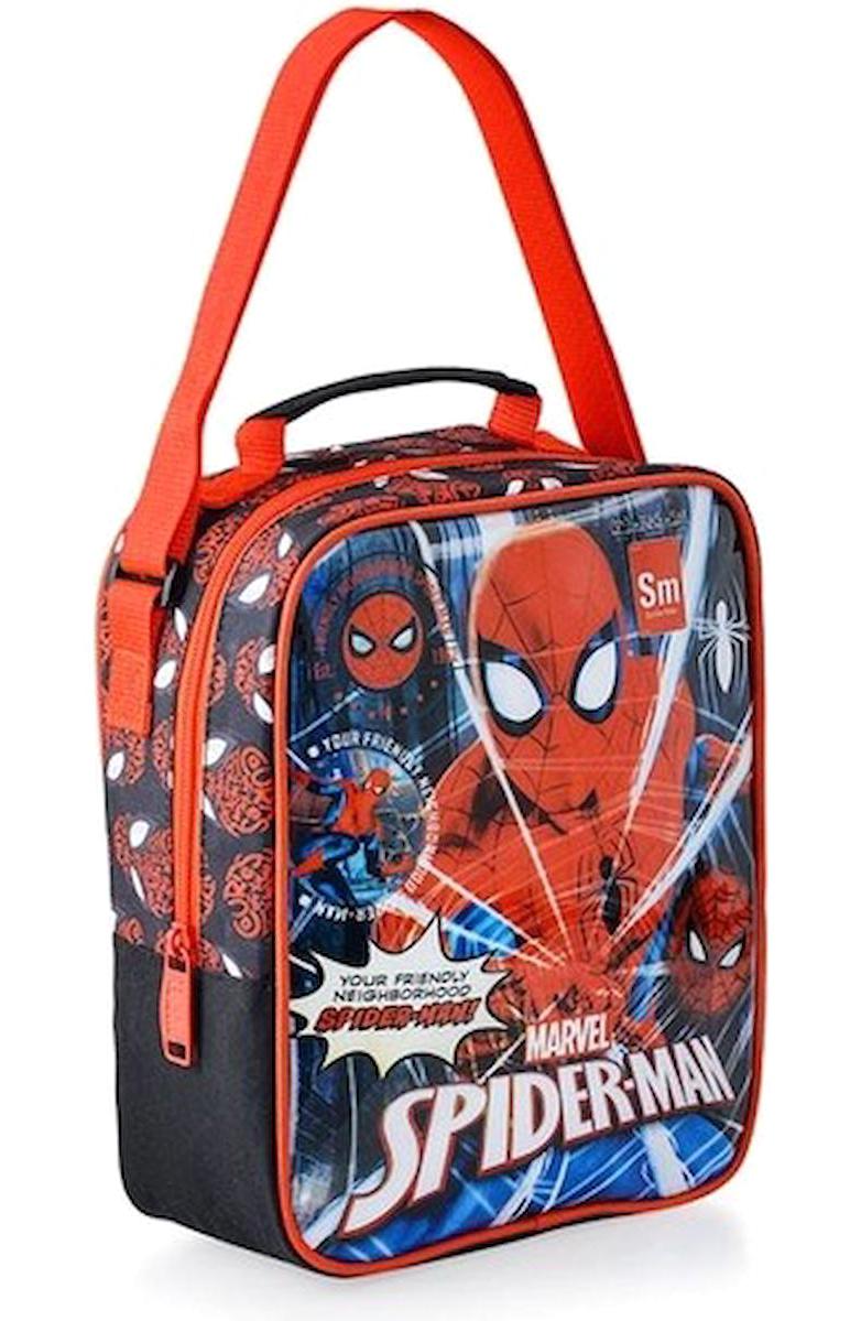 Otto 48110 Örümcek Adamlı Termoslu Spiderman Siyah Beslenme Çantası
