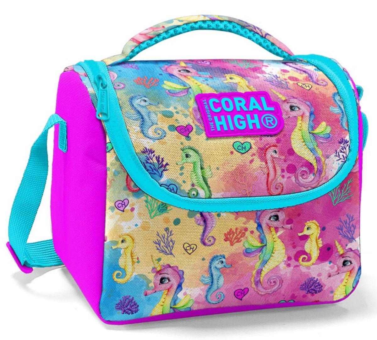 Coral High Deniz Atlı Termoslu Pembe Beslenme Çantası
