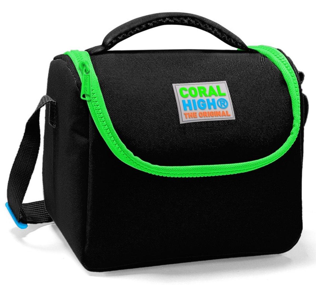 Coral High Düz Termoslu Siyah Beslenme Çantası