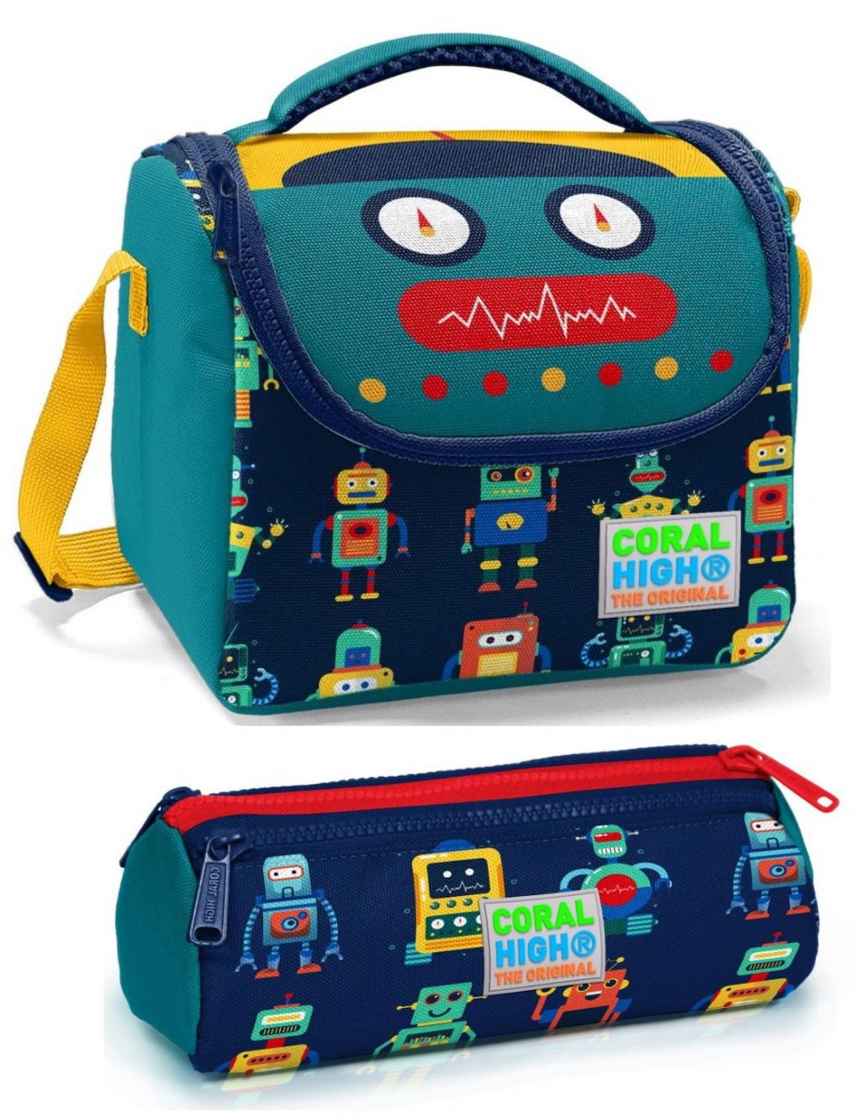 Coral High Robotlu Termoslu Lacivert Beslenme Çantası