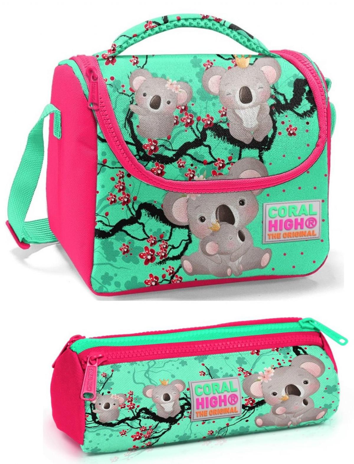 Coral High Koala Termoslu Kırmızı Beslenme Çantası