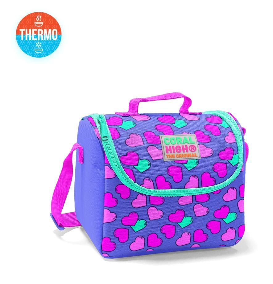 Coral High 22842 Kalpli Termoslu Mor Beslenme Çantası