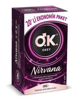 Okey Nirvana Tırtıklı Prezervatif 20'li