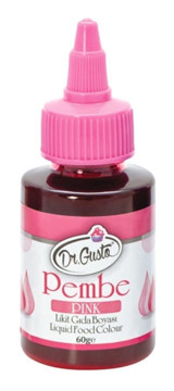 Dr. Gusto Pembe Su Bazlı Likit Gıda Boyası 60 gr
