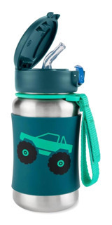 Skip Hop Spark Style Pipetli Akıtmaz Kulpsuz 1 Yaş+ 350 ml Alıştırma Bardağı Yeşil