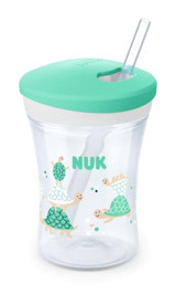 Nuk Action Cup Pipetli Kulpsuz 6 Ay+ 230 ml Alıştırma Bardağı Yeşil