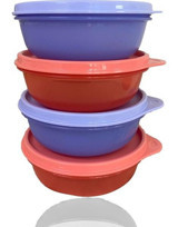 Tupperware Yuvarlak Plastik Saklama Kabı 4x300 ml