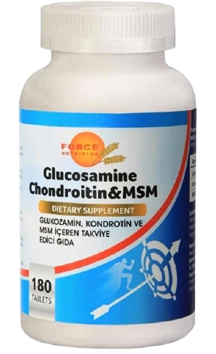 Force Nutrition Chondroitin Msm Glukozamin 180 Tablet