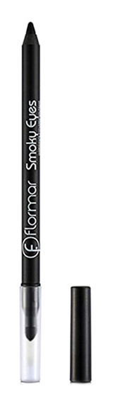Flormar Smoky No:001 Çift Taraflı Suya Dayanıklı Mat Pastel Siyah Kalem Eyeliner
