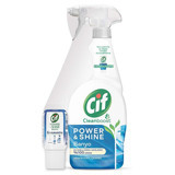 Cif Power&Shine Konsantre Sprey Banyo Temizleyici 750 ml + Banyo Temizleyici Serum 70 ml