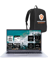 Asus Vivobook 15 X1502ZA-EJ1068 Dahili Intel Iris Xe Graphics Eligible Intel Core i5 1235U 24 GB Ram 4 TB SSD 15.6 inç Full HD FreeDos Laptop + PER4 Çanta