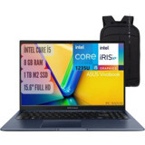 Asus Vivobook X1502ZA-EJ16441 Dahili Intel Iris Xe Graphics Eligible Intel Core i5 1235U 8 GB Ram 1 TB SSD 15.6 inç Full HD FreeDos Laptop + Notebook Çanta
