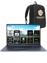 Asus Vivobook 15 X1502ZA-EJ1645 Dahili Intel UHD Graphics Intel Core i3 1215U 24 GB Ram 4 TB SSD 15.6 inç Full HD Windows 11 Home Laptop + PER4 Çanta