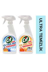 Cif Ultra Hız Sprey Mutfak ve Banyo Temizleyici 2x1 lt