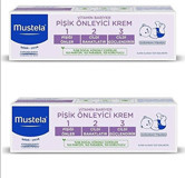 Mustela 1.2.3 Vitamin Bariyer Vitaminli Parfümsüz Parabensiz Pişik Kremi 2x50 ml