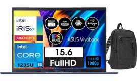 Asus Vivobook X1502ZA-EJ16441 Dahili Intel Iris Xe Graphics Eligible Intel Core i5 1235U 16 GB Ram 512 GB SSD 15.6 inç Full HD Windows 11 Pro Laptop + E-Markt Çanta