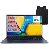 Asus Vivobook X1502ZA-EJ16441 Dahili Intel Iris Xe Graphics Eligible Intel Core i5 1235U 24 GB Ram 1 TB SSD 15.6 inç Full HD Windows 11 Pro Laptop + Notebook Çanta