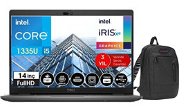 Dell Latitude 3440 DLN053L3440140126 Dahili Intel Iris Xe Graphics Eligible Intel Core i5 1335U 32 GB Ram 512 GB SSD 14 inç Full HD Windows 11 Home Laptop + WeblegelsinÇanta