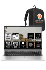HP Elitebook 650 G10 8A574EA Dahili Intel Iris Xe Graphics Eligible Intel Core i7 1355U 48 GB Ram 512 GB SSD 15.6 inç Full HD Windows 11 Home Laptop + PER4 Çanta