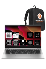 HP Elitebook 640 G10 8A572EA Dahili Intel Iris Xe Graphics Eligible Intel Core i5 1335U 24 GB Ram 512 GB SSD 14 inç Full HD Windows 11 Pro Laptop + PER4 Çanta
