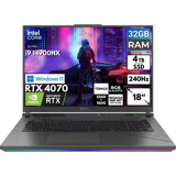 Asus ROG Strix G18 G814JIR-N6002 BT72 Harici GeForce RTX 4070 Intel Core i9 14900HX 32 GB Ram 4 TB SSD 18 inç Full HD Windows 11 Pro Oyuncu Laptop