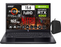 Acer Nitro 5 15 ANV15-41 NHQSFEY00315 Harici GeForce RTX 4060 AMD Ryzen 7 7735HS 96 GB DDR5 Ram 2 TB SSD 15.6 inç Full HD FreeDos Oyuncu Laptop + WeblegelsinÇanta