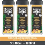 Le Petit Marseillais Nature For Men Zencefil Akdeniz Selvisi Aromalı Nemlendirici Duş Jeli 3x400 ml
