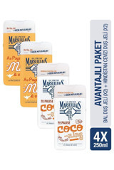 Le Petit Marseillais Bal Hindistan Cevizi Aromalı Nemlendirici Duş Jeli 4x250 ml