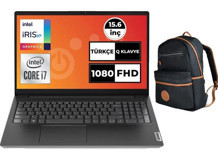 Lenovo V15 Gen 3 82TT0055TX 021 Dahili Intel Iris Xe Graphics Eligible Intel Core i7 1255U 40 GB Ram 4 TB SSD 15.6 inç Full HD FreeDos Laptop + Çanta