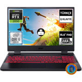 Acer Nitro 5 AN515-58-56RY NH.QMZEY.003 Harici GeForce RTX 2050 Intel Core i5 12450H 8 GB Ram 512 GB SSD 15.6 inç Full HD FreeDos Oyuncu Laptop