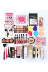 Roesia Rose Cosmetics Rose Gelin 32 Parça Çeyiz 03 Koyu Ton Makyaj Seti