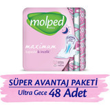 Molped Ultra Organik 48'li Gece Günlük Ped